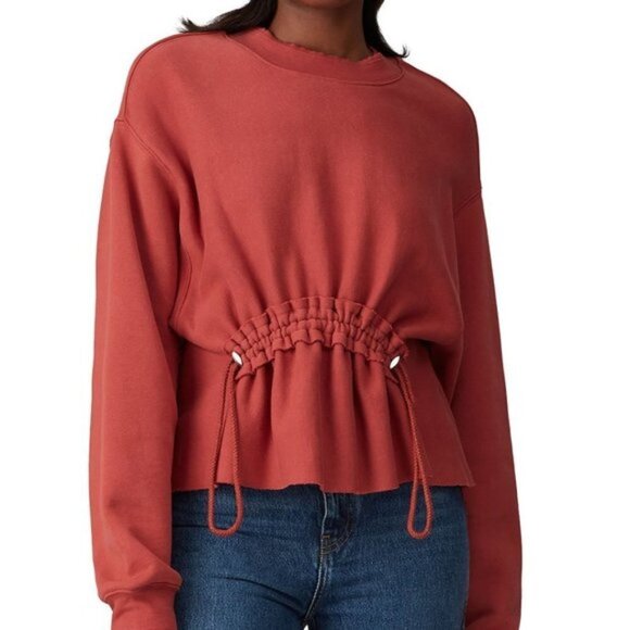 Current/Elliott THE BLOOM SWEATSHIRT CINNAMON Size XS NWT - Picture 2 of 6